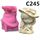 F19D Pen Holder Flower Pot Molds for Crafts