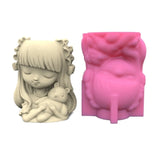 F19D Pen Holder Flower Pot Molds for Crafts