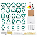 Polymer Clay Cutters Kit with Earring Cards