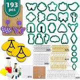Polymer Clay Cutters Kit with Earring Cards