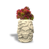 Snake Girl Head Planter Vase Mold for Resin