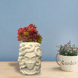 Snake Girl Head Planter Vase Mold for Resin