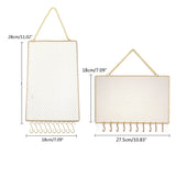 Rectangle Metal Grid Earring Holder Wall Display Stand with Hook for Stud Dangle