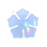 F19D Flower Shape Cup Mat Silicone Mold Rainbow