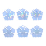 F19D Flower Shape Cup Mat Silicone Mold Rainbow