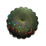 Fancy Lace Round Cup Mat Silicone Mold Rainbow