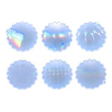 Fancy Lace Round Cup Mat Silicone Mold Rainbow