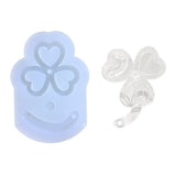 F19D Rotatable Clovers Resin Frame Mold DIY Car Pendant Jewelry Silicone Mold