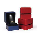 F19D Ring Box Jewelry Storage Pouch for Proposal Engagement