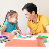 F19D Silicone Art Mat, Non-Slip Silicone Craft Mat for Painting and Art
