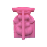 F19D Silicone Flower Pot Mold Succulent Planter Pot Mold Angel Gypsum Clay Mould