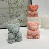 F19D Silicone Soap Molds Bear Shaped DIY Craft Moulds