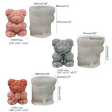 F19D Silicone Soap Molds Bear Shaped DIY Craft Moulds