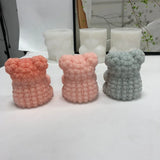 F19D Silicone Soap Molds Bear Shaped DIY Craft Moulds