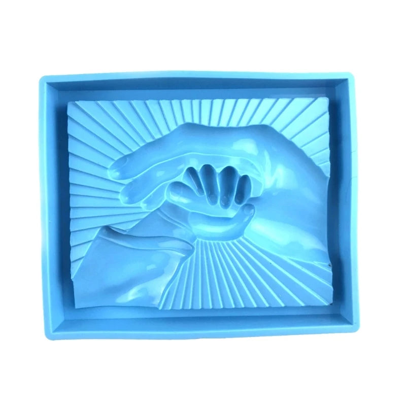 F19D Silicone Resin Molds DIY Crafts Moulds Hand in Hand Shape
