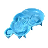 F19D Snake Skull Silicone Mold DIY Halloween Christmas Decoration