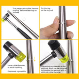 Metal Ring Mandrel Sizer Tool for Making Earrings Ring