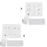 Travel Earring Organizer Storage Bags Transparent Jewelry Storage Books