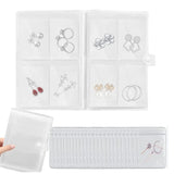 Travel Earring Organizer Storage Bags Transparent Jewelry Storage Books