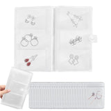 Travel Earring Organizer Storage Bags Transparent Jewelry Storage Books