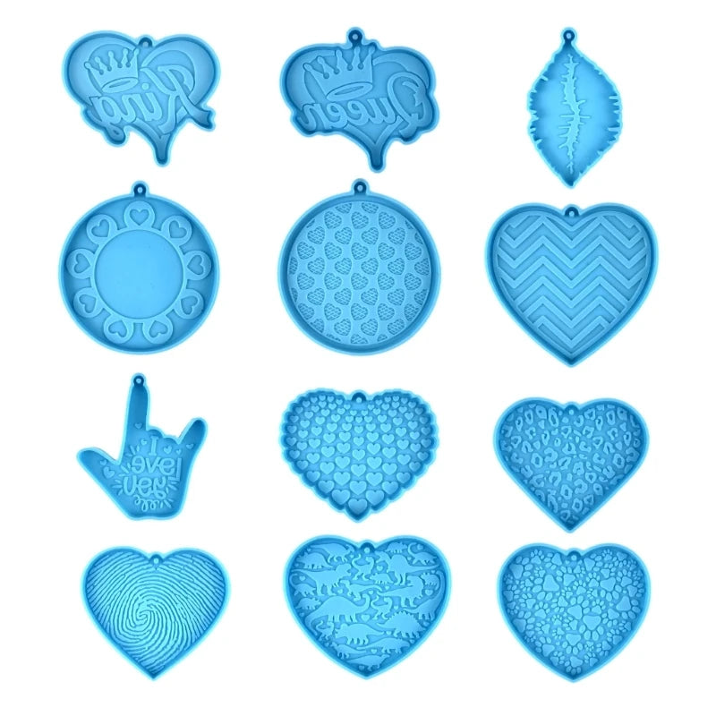 F19D Valentines Series Clay Mould Silicone Jewelry Mold