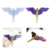 F19D Valentines Wing Goddess Mold for DIY Ornaments Epoxy Resin Crafting