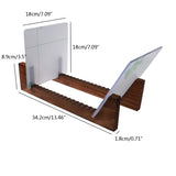 Vinyl Record Storage Holder Wood Display Stand Rack for Music Albums