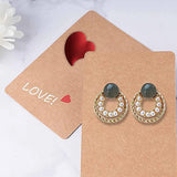 480pcs Earring Display Card Set for Earring Necklace Display
