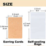 480pcs Earring Display Card Set for Earring Necklace Display