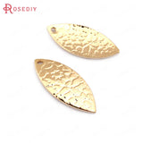 20pcs 18.5*8.5mm High Brass Wrinkle Willow Leaf Charms DIY Jewelry Findings