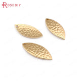 20pcs 18.5*8.5mm High Brass Wrinkle Willow Leaf Charms DIY Jewelry Findings