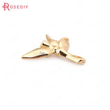 10pcs 12*19mm High Brass Bamboo Charms Pendants for DIY Jewelry