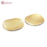 20pcs 12mm 20mm Brass Frosted Wave Round Disk Charms DIY Jewelry Findings