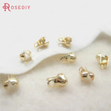 20pcs 1.5-2mm Ball Chain Champagne Brass Beads Clasps