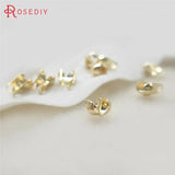 20pcs 1.5-2mm Ball Chain Champagne Brass Beads Clasps