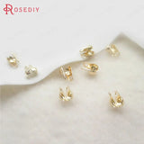 20pcs 1.5-2mm Ball Chain Champagne Brass Beads Clasps