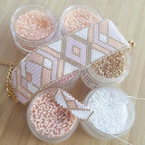 5g Glass Bead DB2113 DIY Bracelets Pink Charms Jewelry Making