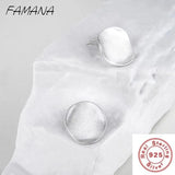 S925 Sterling Silver Earrings Nails Fine Jewelry for Women