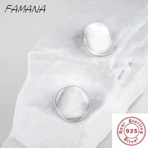 S925 Sterling Silver Earrings Nails Fine Jewelry for Women