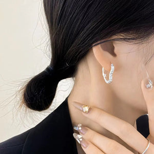 S925 Sterling Silver Love Earrings Anti Allergy Fade Jewelry for Women
