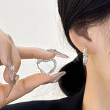 S925 Sterling Silver Love Earrings Anti Allergy Fade Jewelry for Women