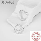 S925 Sterling Silver Love Earrings Anti Allergy Fade Jewelry for Women