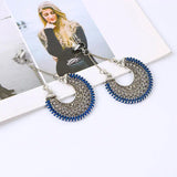 Boho Long Clip on Earrings For Women Vintage Jewelry