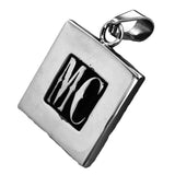 FANSSTEEL 2 Initials Block Letters Alphabet Pendant Monogram Name Personalized