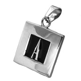 FANSSTEEL Stainless Steel Jewelry Initial Alphabet Pendant