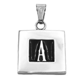 FANSSTEEL Stainless Steel Jewelry Initial Alphabet Pendant