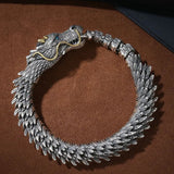 Retro Dragon Shape Bracelet Thai Silver Bracelet