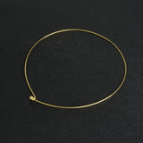 DIY 10Pcs Silver Plated Gold-color Ball Bead Clasp Necklace