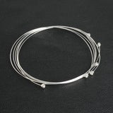 DIY 10Pcs Silver Plated Gold-color Ball Bead Clasp Necklace