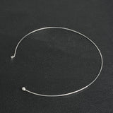 DIY 10Pcs Silver Plated Gold-color Ball Bead Clasp Necklace